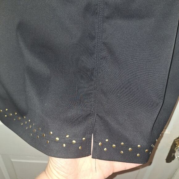 Tail Golf Skort Tennis Size 6 Black Gold Studs Stretch Athletic‎ Country Club - Picture 6 of 7
